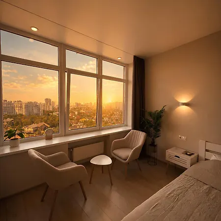 Apartmán яркая светлая в аркадии посуточно с прекрасным видом на